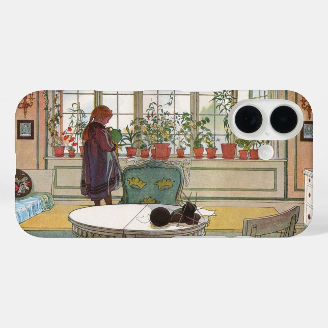 Flowers on the Windowsill by Carl Larsson Case-Mate iPhone Case (Back (Horizontal))