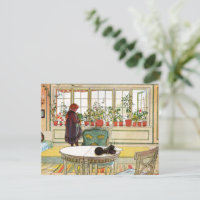 Flowers on the Windowsill by Carl Larsson