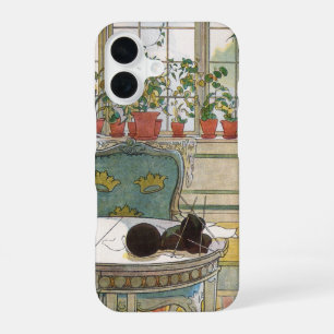 Flowers on the Windowsill by Carl Larsson iPhone 16 Case