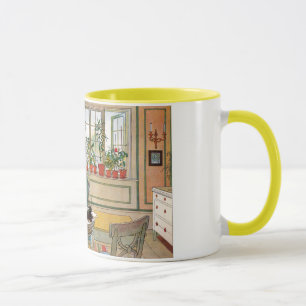 Flowers on the Windowsill by Carl Larsson Mug