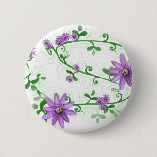 Flowers on Vines Button