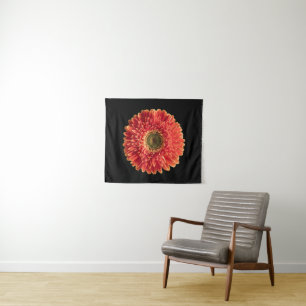 Flowers   Orange Gerbera Daisy Tapestry