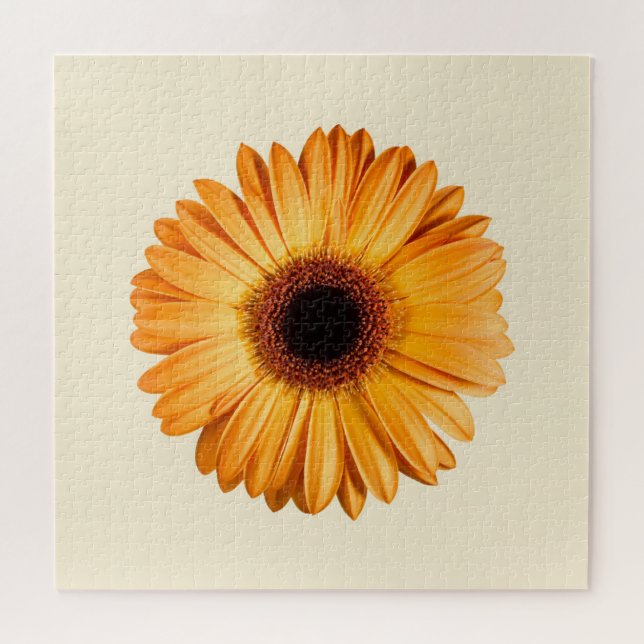 Flowers | Orange Gerbera Jigsaw Puzzle (Horizontal)