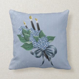 Flowers & Paintbrushes Cushion
