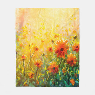 Flowers paintings monet painting claude impression fleece blanket