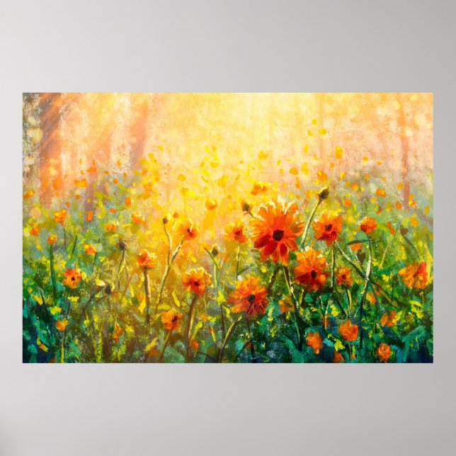 Flowers paintings monet painting claude impression poster (Front)