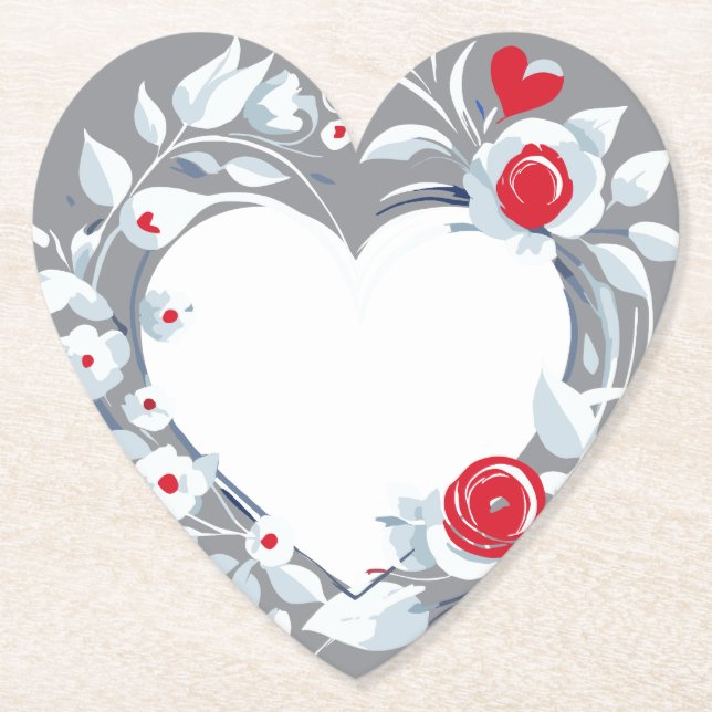 flowers paper coaster (Front)