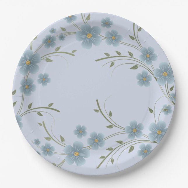Flowers Paper Plate (Front)