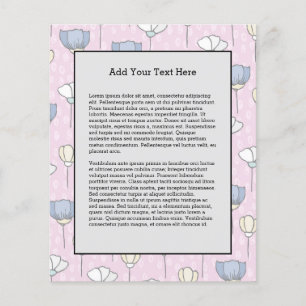 Flowers Pastel Floral Garden Gardener Summer Flyer