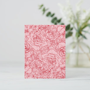 Flowers Pattern 14 Holiday Postcard