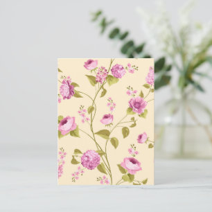 Flowers Pattern 16 Holiday Postcard