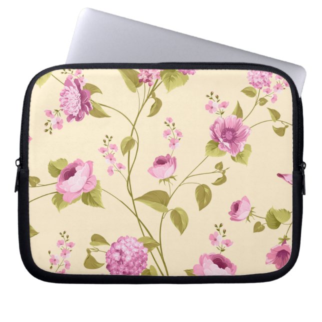 Flowers Pattern 16 Laptop Sleeve (Front)