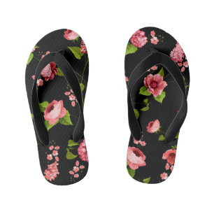 Flowers Pattern 18 Kid's Jandals