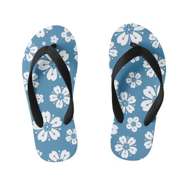 Flowers Pattern 5 Kid's Jandals (Footbed)