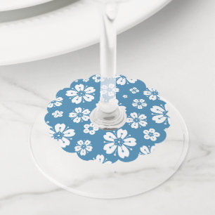 Flowers Pattern 5 Wine Glass Tag