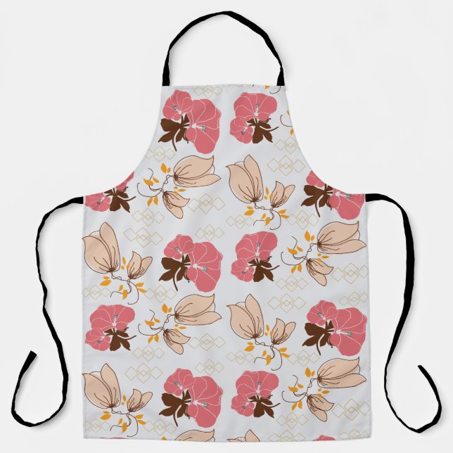 FLOWERS PATTERN APRON (Front)