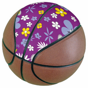 Flowers Pattern Basketball