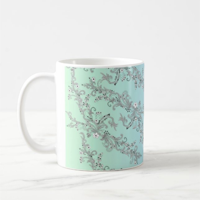 FLOWERS PATTERN COFFEE MUG (Left)