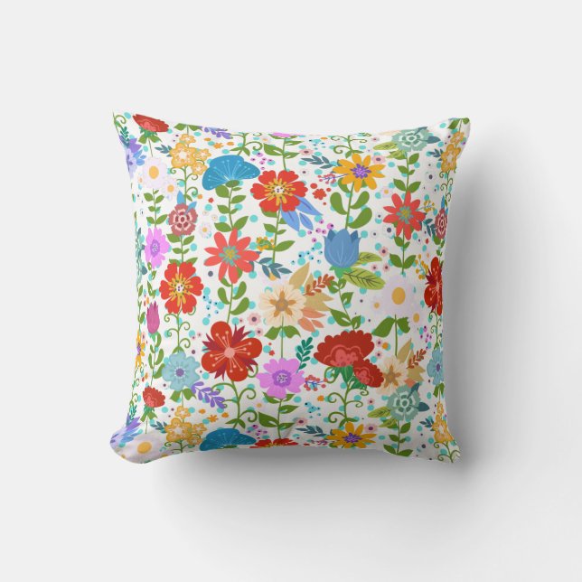 Flowers Pattern Cushion (Front)