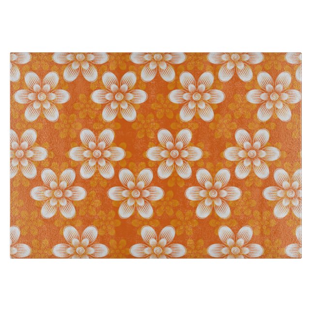 Flowers Pattern Cutting Board (Front)