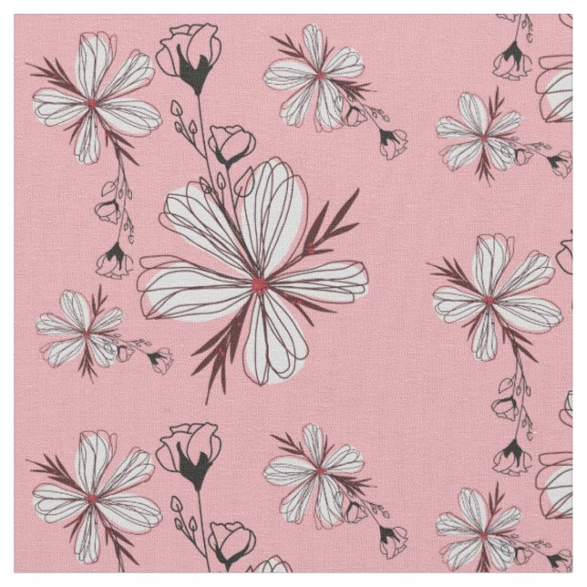 flowers pattern fabric (Close Up)