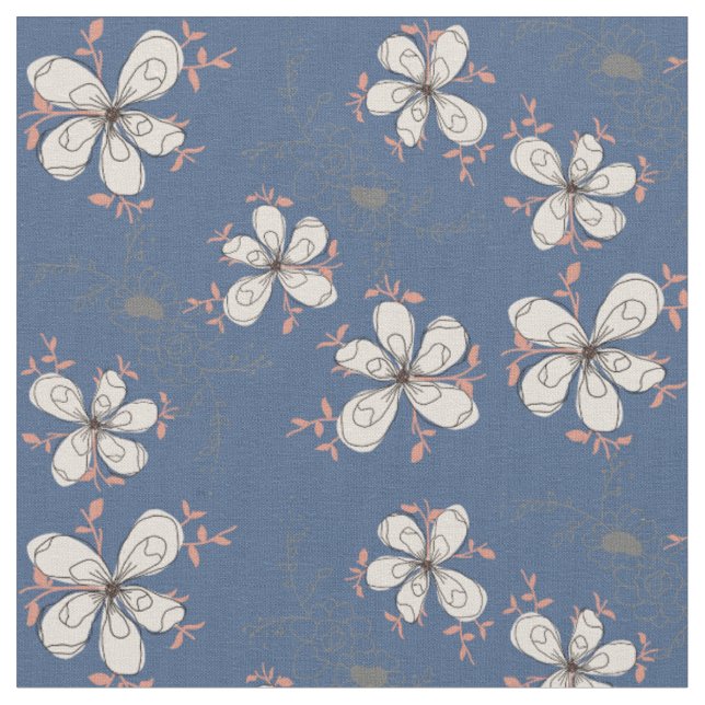 flowers pattern fabric (Close Up)