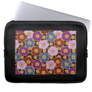 Flowers Pattern In Multi-Colours Laptop Sleeve