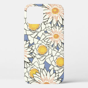 Flowers pattern lotus lily iPhone 12 case