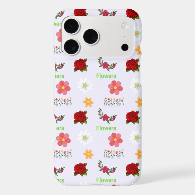 Flowers pattern on grey (Back)