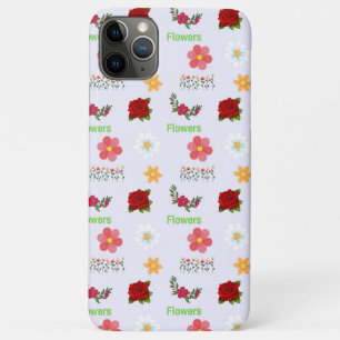 Flowers pattern on grey Case-Mate iPhone case