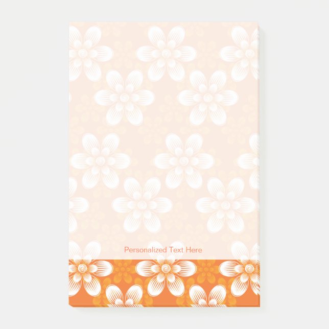 Flowers Pattern Post-it Notes (Front)