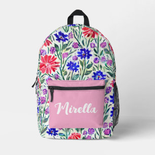 Flowers pattern Print Cut Sew Bag
