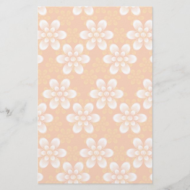 Flowers Pattern Stationery (Front)