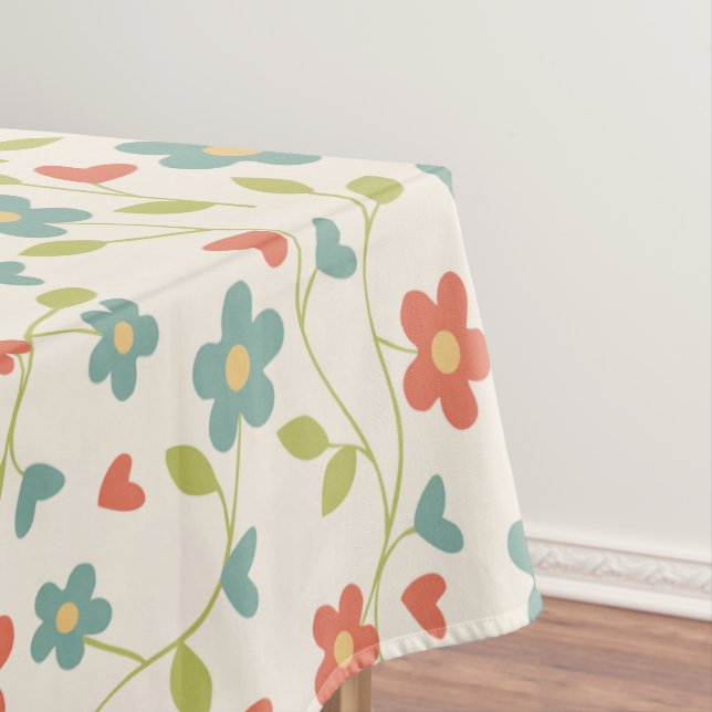 Flowers Pattern Tablecloth (In Situ)