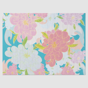 Flowers pattern tissue paper