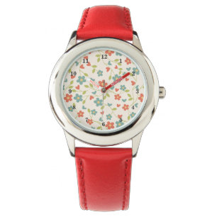 Flowers Pattern Watch