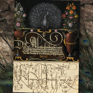 Flowers, Peacock, Butterflies & Calligraphy Tissue Paper