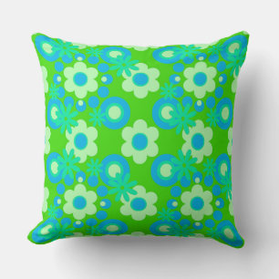 Flowers Pearls Doughnuts Spearmint Blue Apple Gree Cushion