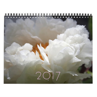 Flowers Peony customisable Year Calendar