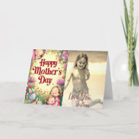 *~* Flowers Photo Whimsical Mother Day AP72 card