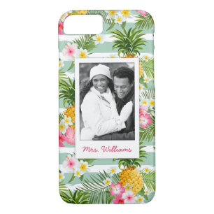 Flowers & Pineapple   Add Your Photo & Name Case-Mate iPhone Case