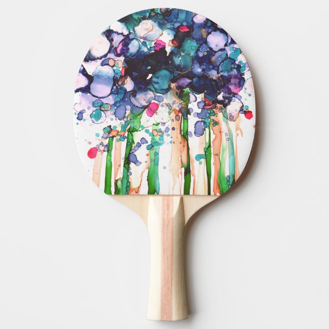 Flowers Ping Pong Paddle (Front)