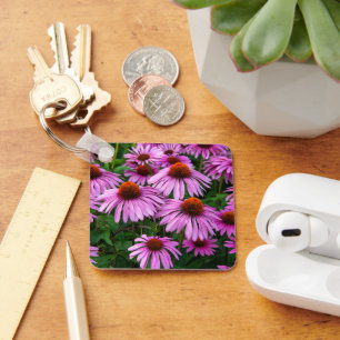 Flowers   Pink Coneflower Garden Key Ring