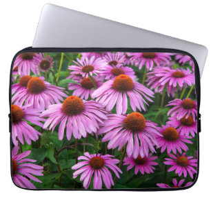 Flowers Pink Coneflower Garden Laptop Sleeve