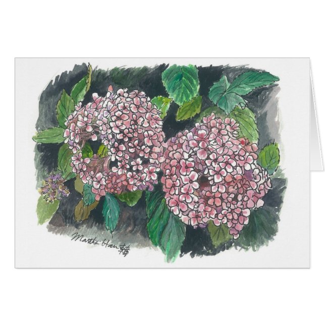 flowers - Pink Hydrangea (Front Horizontal)