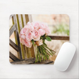 Flowers Pink Rose Bouquet Mouse Pad