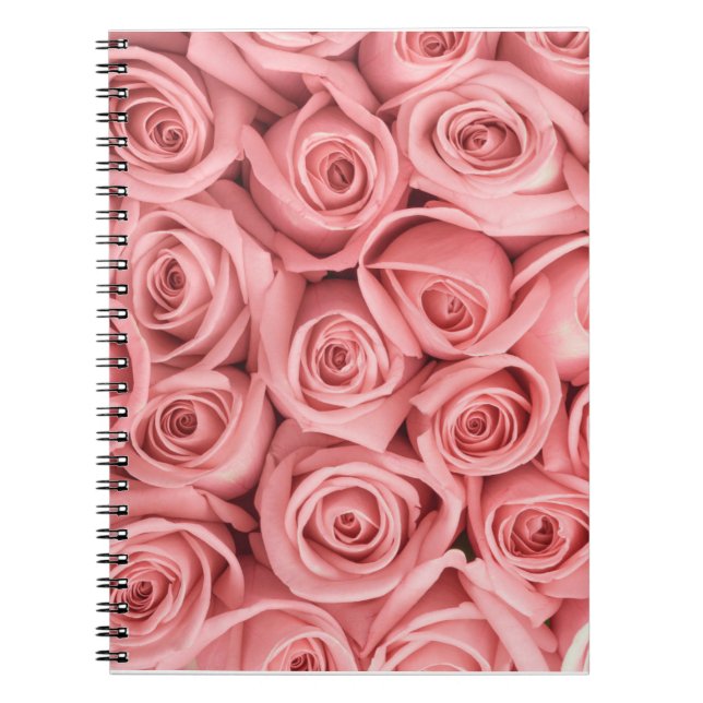 Flowers | Pink Roses Notebook (Front)