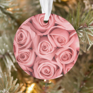 Flowers   Pink Roses Ornament
