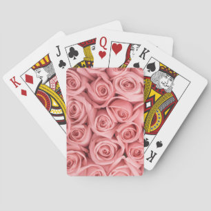 Flowers   Pink Roses Playing Cards