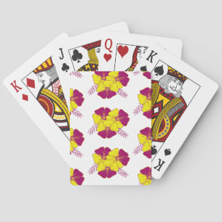 flowers playing cards